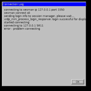 Удаленный рабочий стол Xrdp error problem connecting